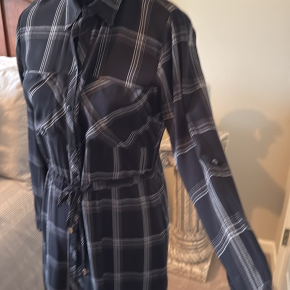Love Notes Dress black plaid size large - Picture 3 of 5